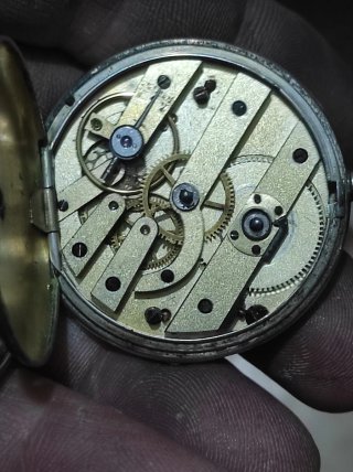 Reloj de bolsillo plata 39mm antiguo