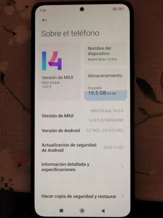 Redmi Note 10 Pro 9/64GB Negro