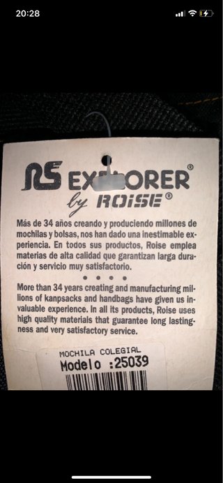 Mochila de ante y cuero