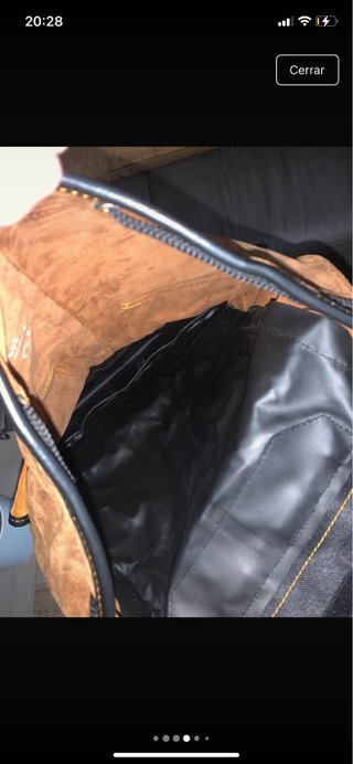 Mochila de ante y cuero