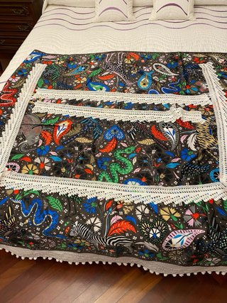 Puntillas de ganchillo para sábanas y almohadones