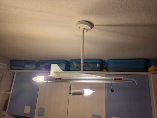 Lámpara Avión Caza