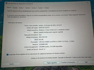 PC Gaming Acer Nitro 50 i5 Se entrega reseteado