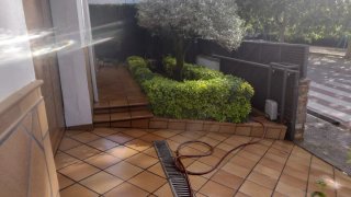 Se realiza trabajos  de jardineria.