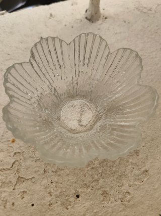 Juego de 6 cuencos vintage de cristal