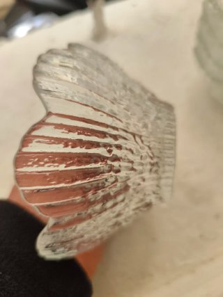 Juego de 6 cuencos vintage de cristal
