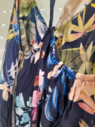 Vestido largo estampado floral
