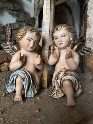 Figure di Angeli per Presepe in Terracotta