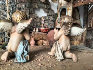 Figure di Angeli per Presepe in Terracotta