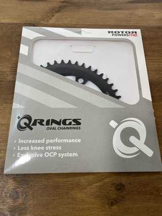 Plato Rotor Q-Rings 44T BCD110 Negro