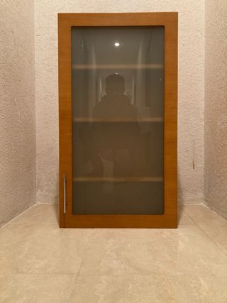 Muebles de baño madera y cristal