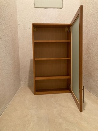 Muebles de baño madera y cristal