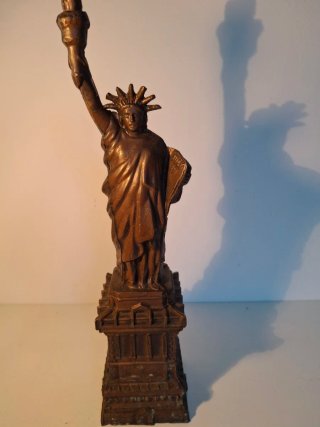 Estatua Libertad Bronce Antigua
