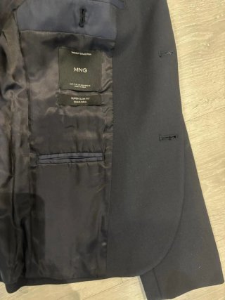 Traje de Mango Americana Talla 46 y Pantalón 40
