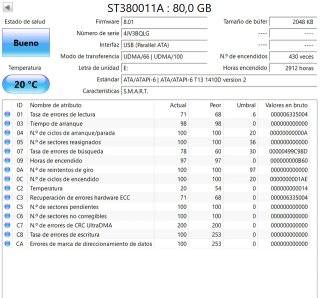 Disco duro Seagate Barracuda 80GB IDE