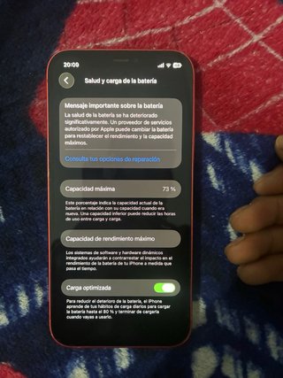 iPhone 12 Batería 73%