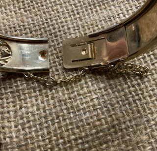 Brazalete Ojo de Tigre Dorado
