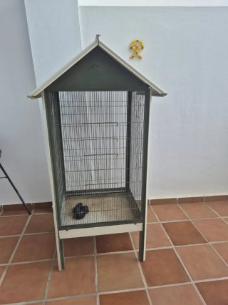 Voladero jaula pájaros