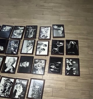 Quadri vintage di attori e sportivi