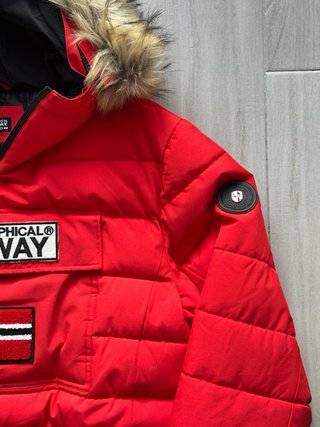 Abrigo Geographical Norway Rojo