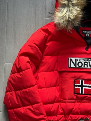 Abrigo Geographical Norway Rojo