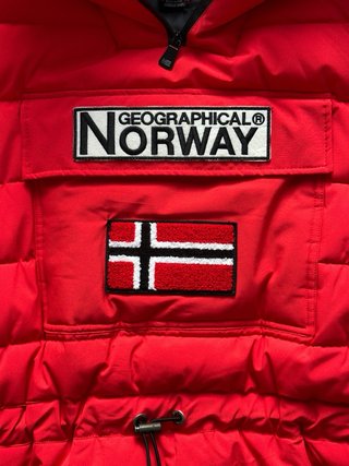 Abrigo Geographical Norway Rojo