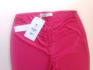 Pantalón Bershka Flare Rosa Talla 34