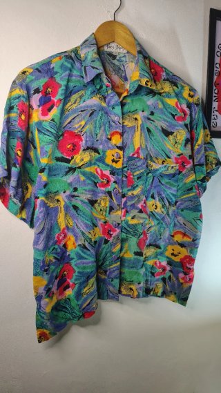 Camicia vintage paris Blues donna Made in USA