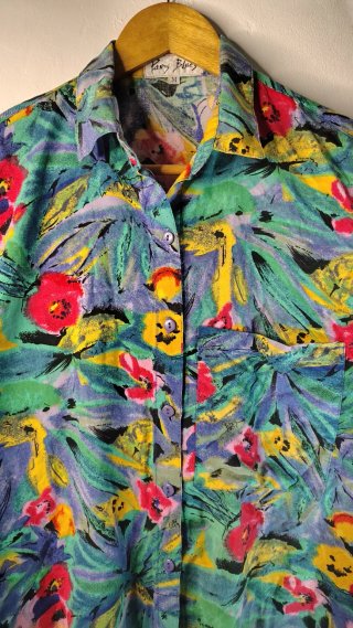 Camicia vintage paris Blues donna Made in USA