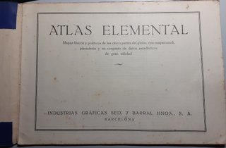 Atlas escolar elemental de los años 40