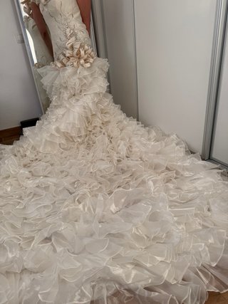 Vestido de Novia Estilo Sirena con Diamantes