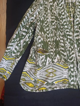 Americana Mango Algodón Talla XL