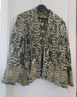 Americana Mango Algodón Talla XL