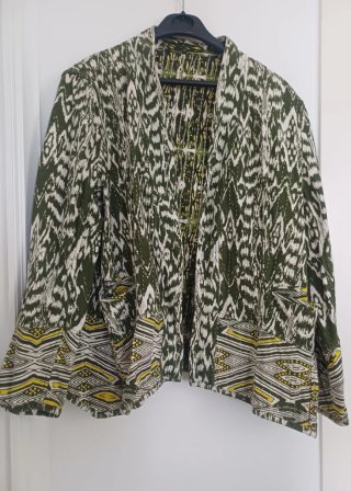 Americana Mango Algodón Talla XL
