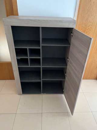 Conjunto Muebles Comedor Madera y Cristal