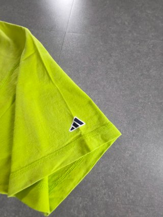 T-shirt Adidas Vintage Verde Lime Big Logo 90s