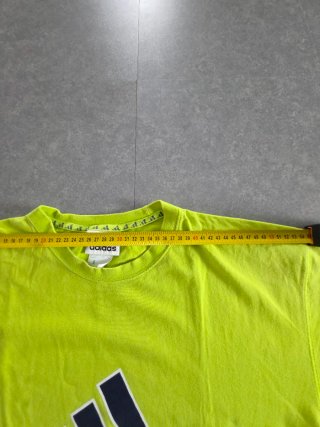 T-shirt Adidas Vintage Verde Lime Big Logo 90s