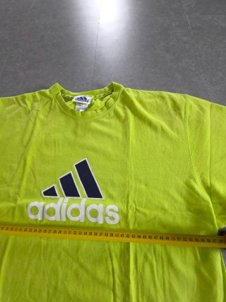 T-shirt Adidas Vintage Verde Lime Big Logo 90s