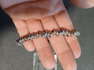 Pulsera Dada Gioielli Anillos Trenzados Oro/Plata