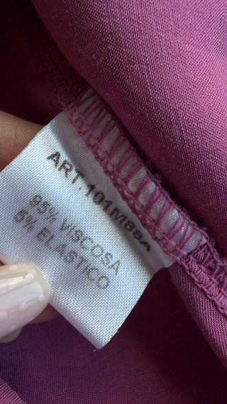 Blusa rosa cuello redondo manga corta “Elegamce”