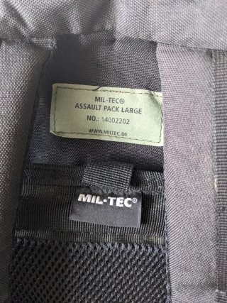 Mochila Miltec Large 36L Negra
