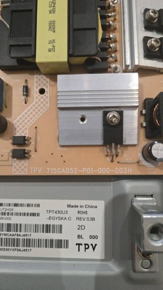 Philips 43PUS6554/12 TV rota para despiece.