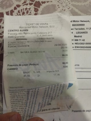 Batería coche Aurgi H6 12V 74Ah 680A