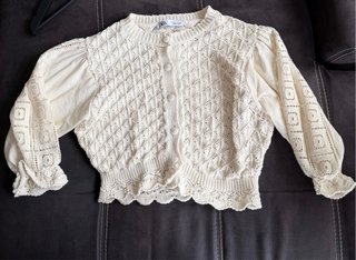 Cardigan Zara Beige Talla S