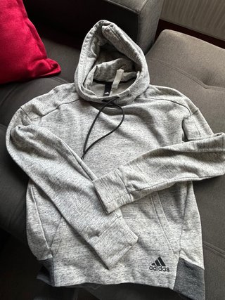 Sudadera Adidas con capucha gris