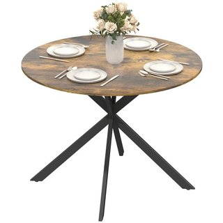 Mesa Comedor Redonda Industrial 4 Personas Cocina