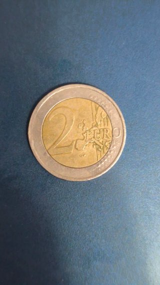 Moneda 2€ Atenas 2004 Error Acuñación