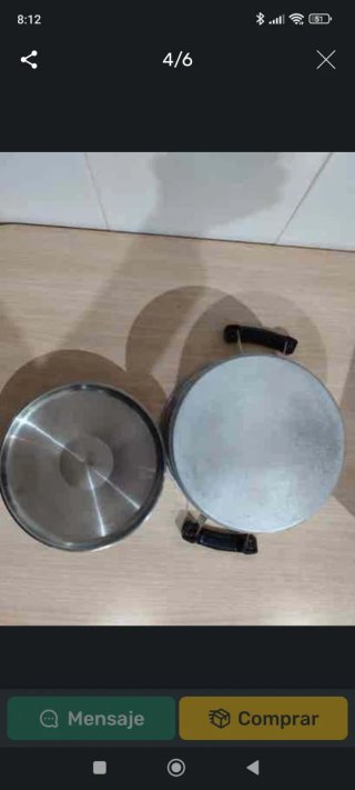 Lote 2 Ollas Acero Inox Alemana
