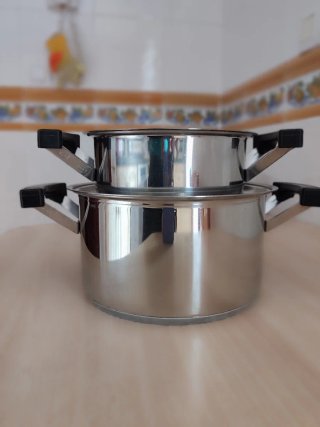 Lote 2 Ollas Acero Inox Alemana