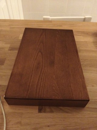 Mesa de madera para bonsái